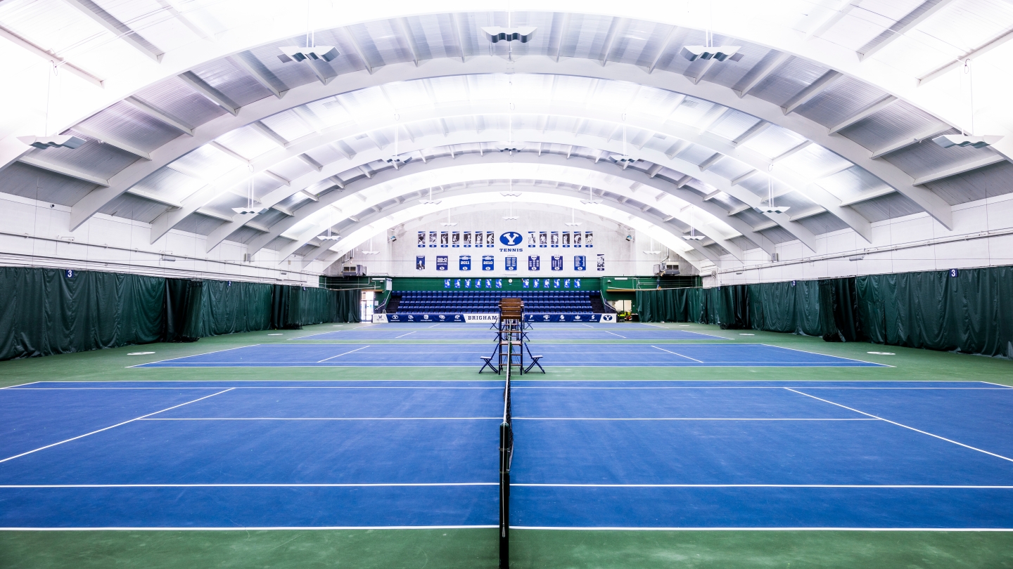 BYU's indoor tennis courts