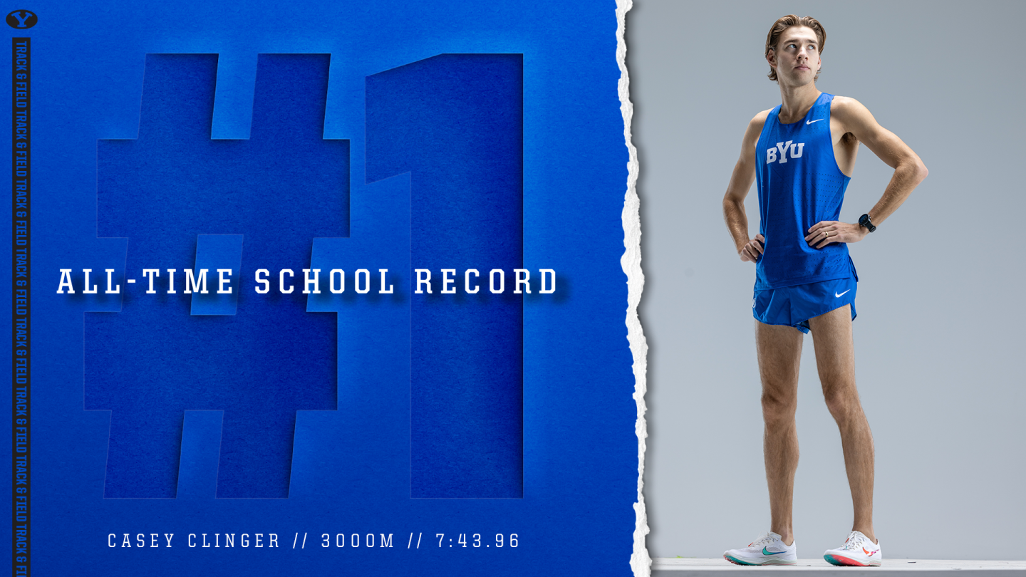 Casey Clinger records school record 7:43.96 in 3000m at 2023 Razorback Invitational