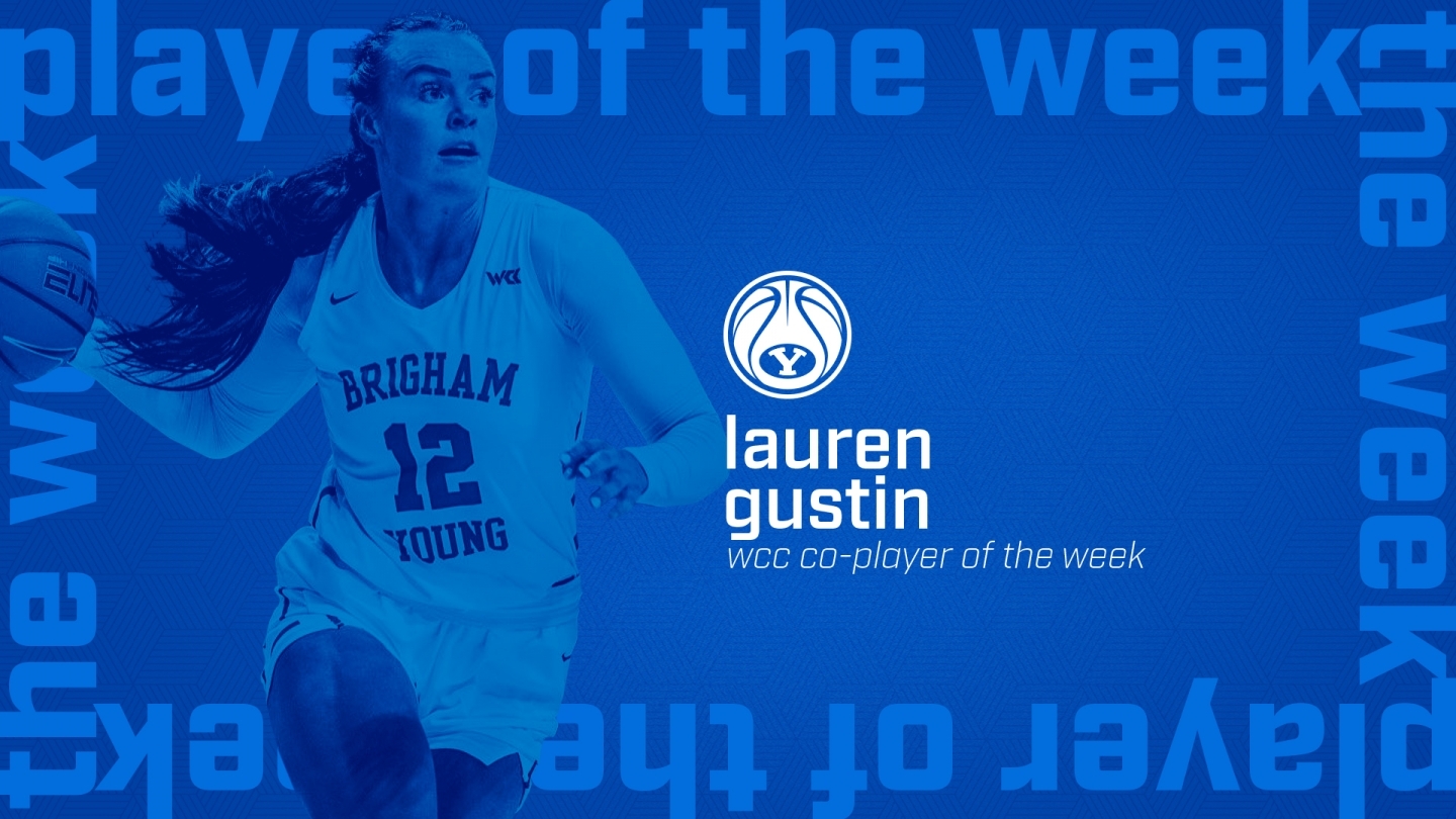 Lauren Gustin was named the WCC Co-Player of the Week for the third time this season.