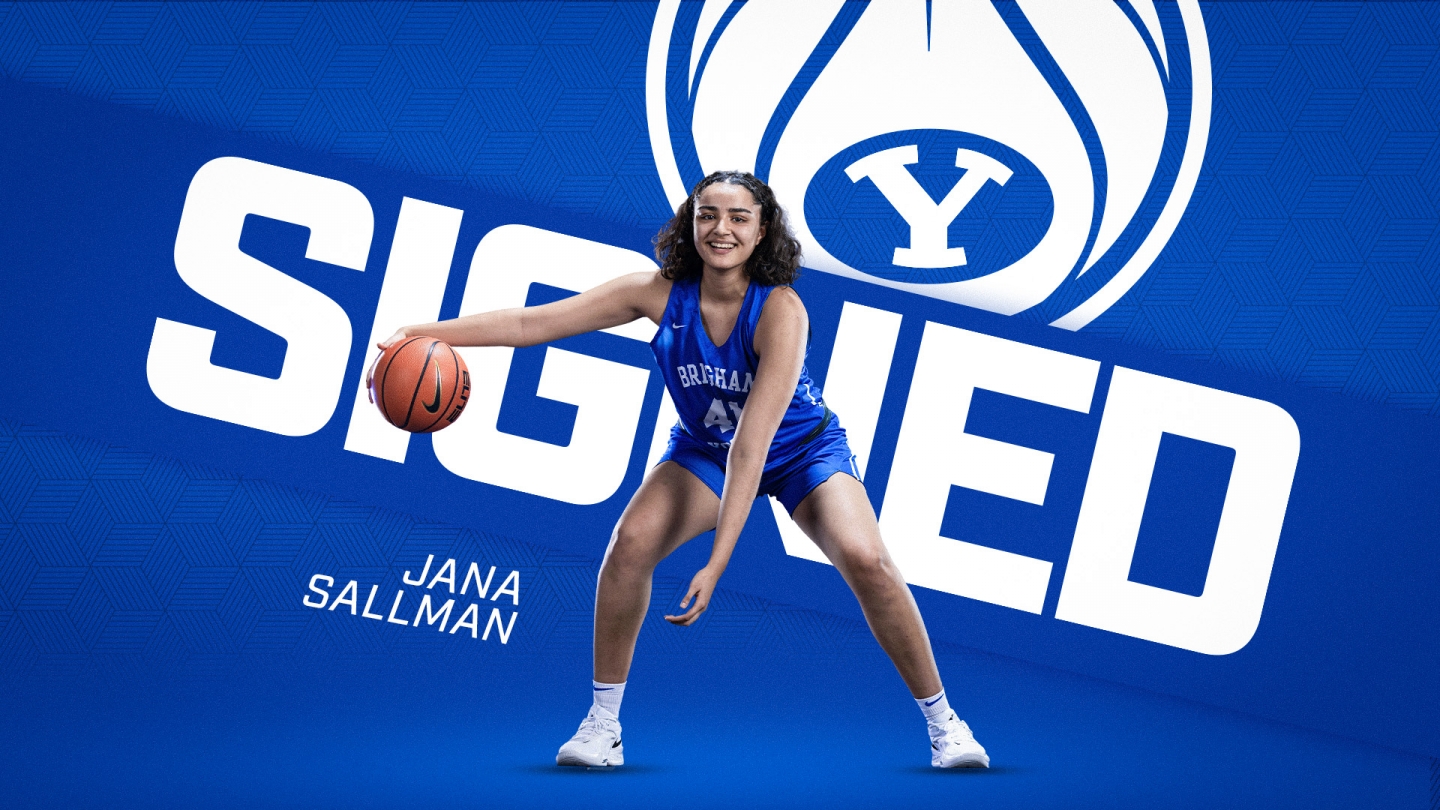 Jana Sallman signs with BYU women's basketball. 