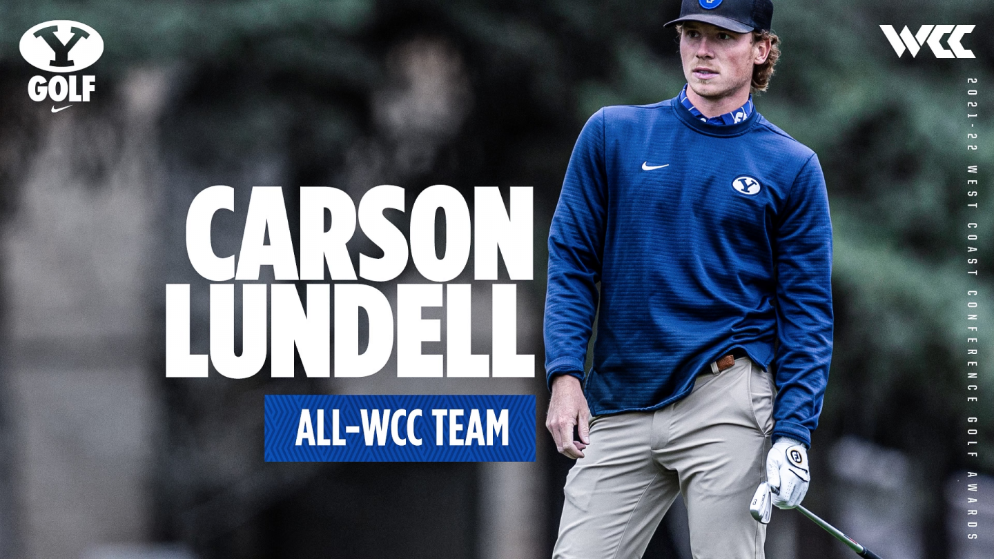 Carson Lundell was named to the men's golf All-WCC Team on Monday.