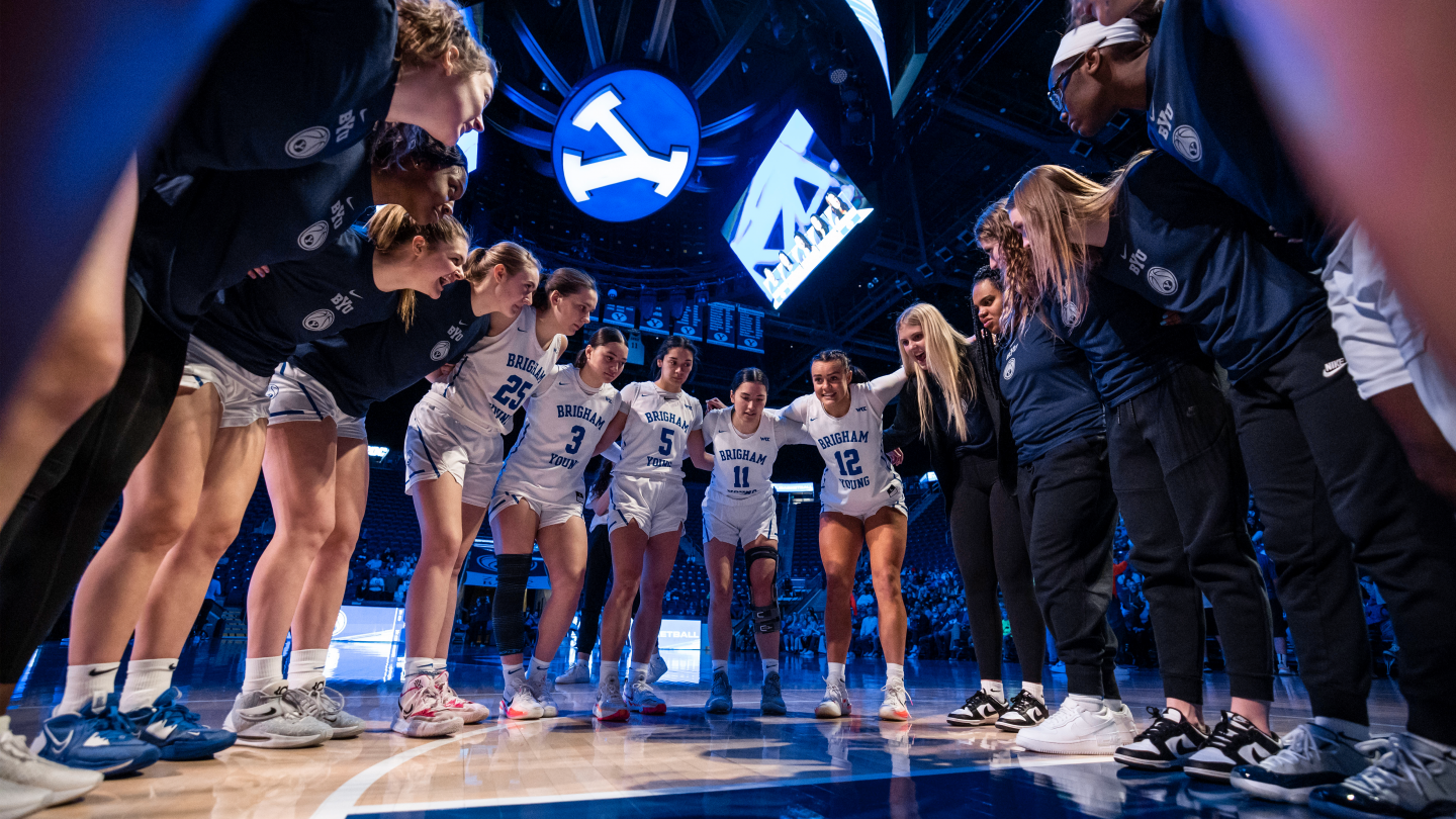 BYU women's basketball prepares for a game against San Diego.